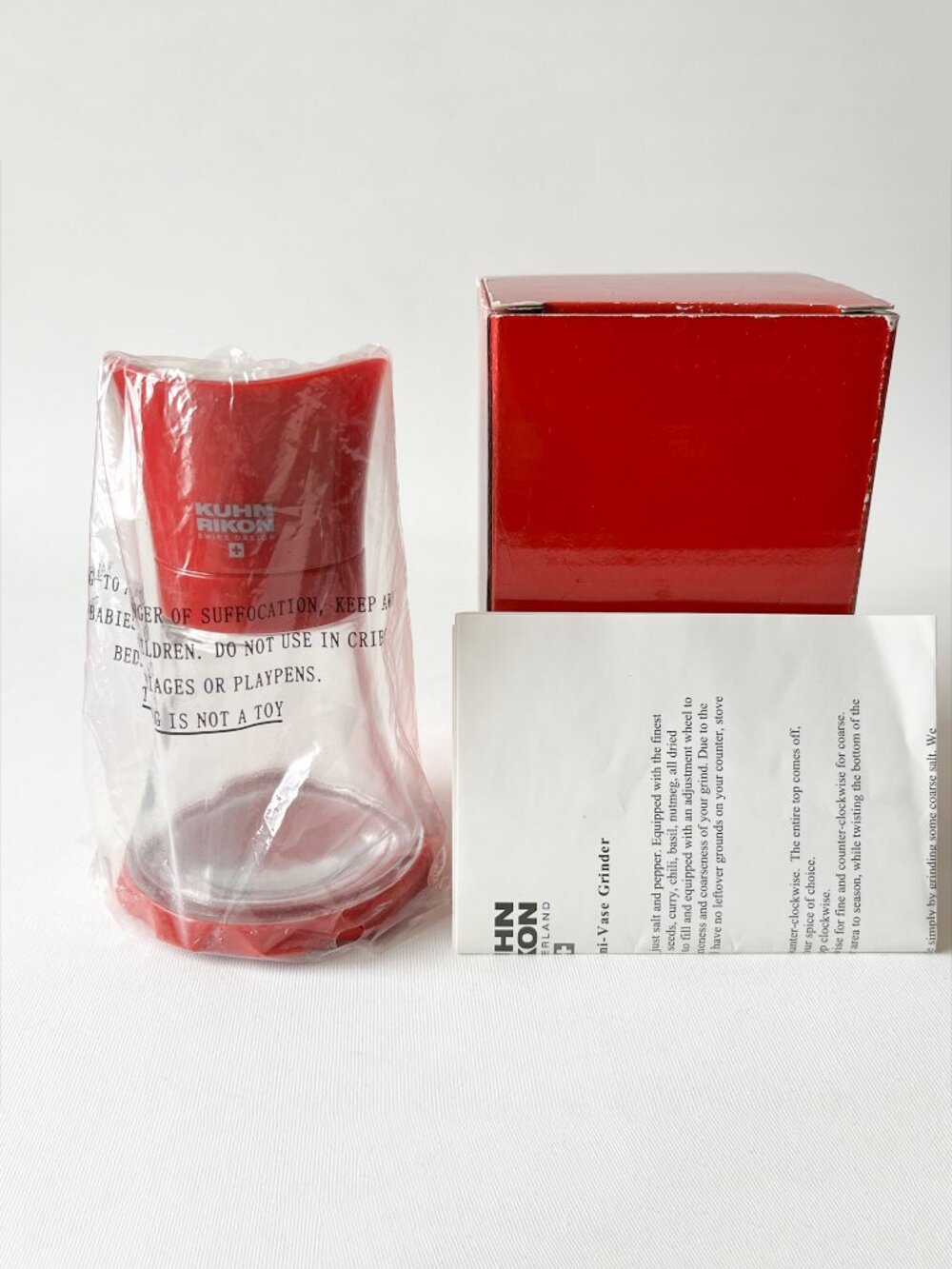 [NEW] Kuhn Rikon Vase Grinder, Mini, Red